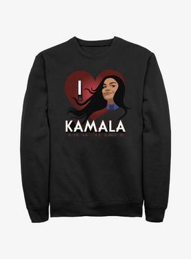 Marvel Ms. Marvel I Heart Kamala Sweatshirt, , hi-res